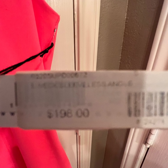 NWT Susana Monaco neon sleeveless dress with angled hem, size small - Picture 4 of 6